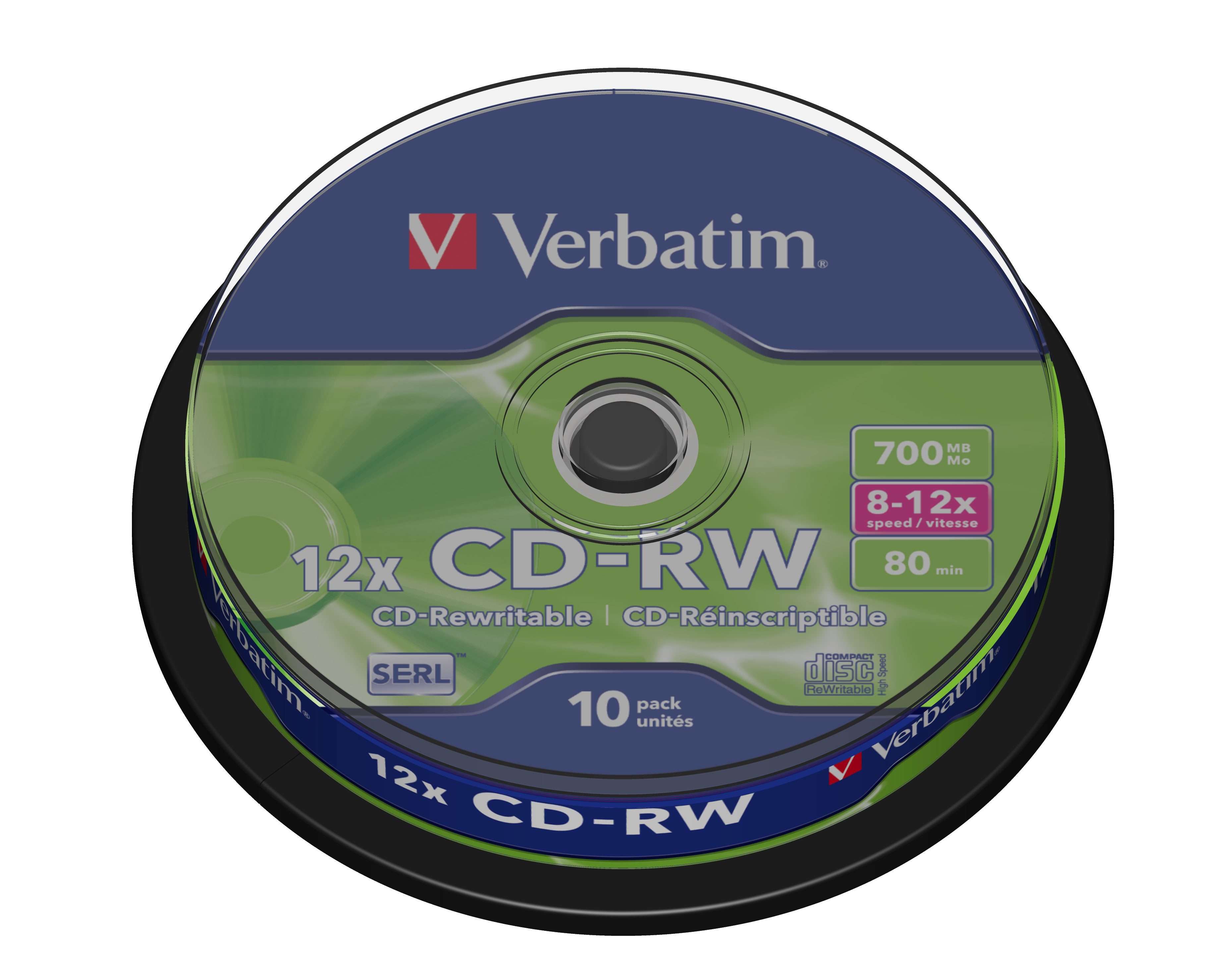 Verbatim CD-RW 12x | 43480 | 12x - CD-RW