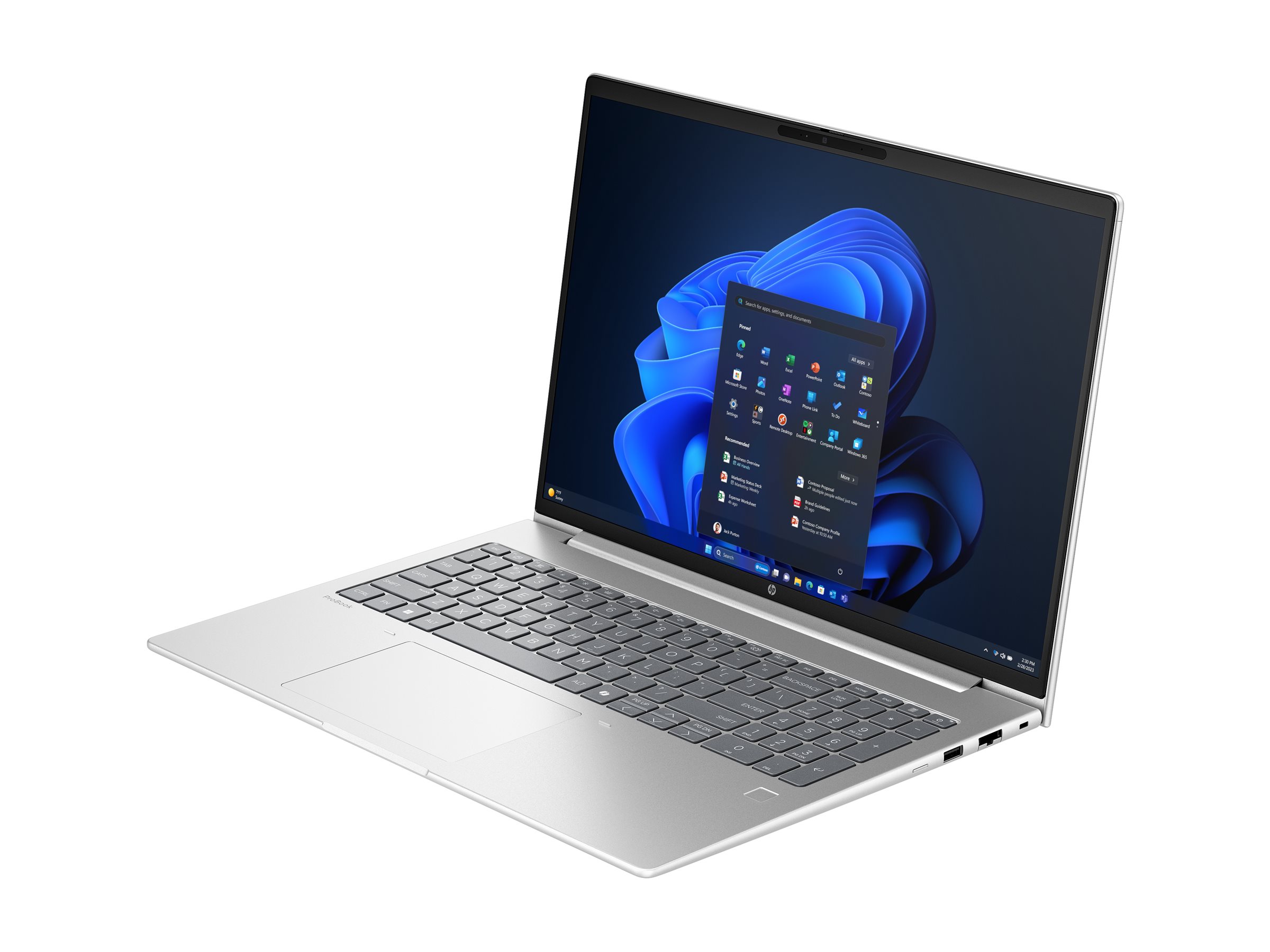 HP ProBook 4 G1i AI Intel Core Ultra 7 255H Laptop 40,6 cm (16") WUXGA 32 GB DDR5-SDRAM 1 TB SSD NVIDIA GeForce RTX 3050 Wi-Fi 7 (802.11be) Windows 11 Pro AI PC Silber