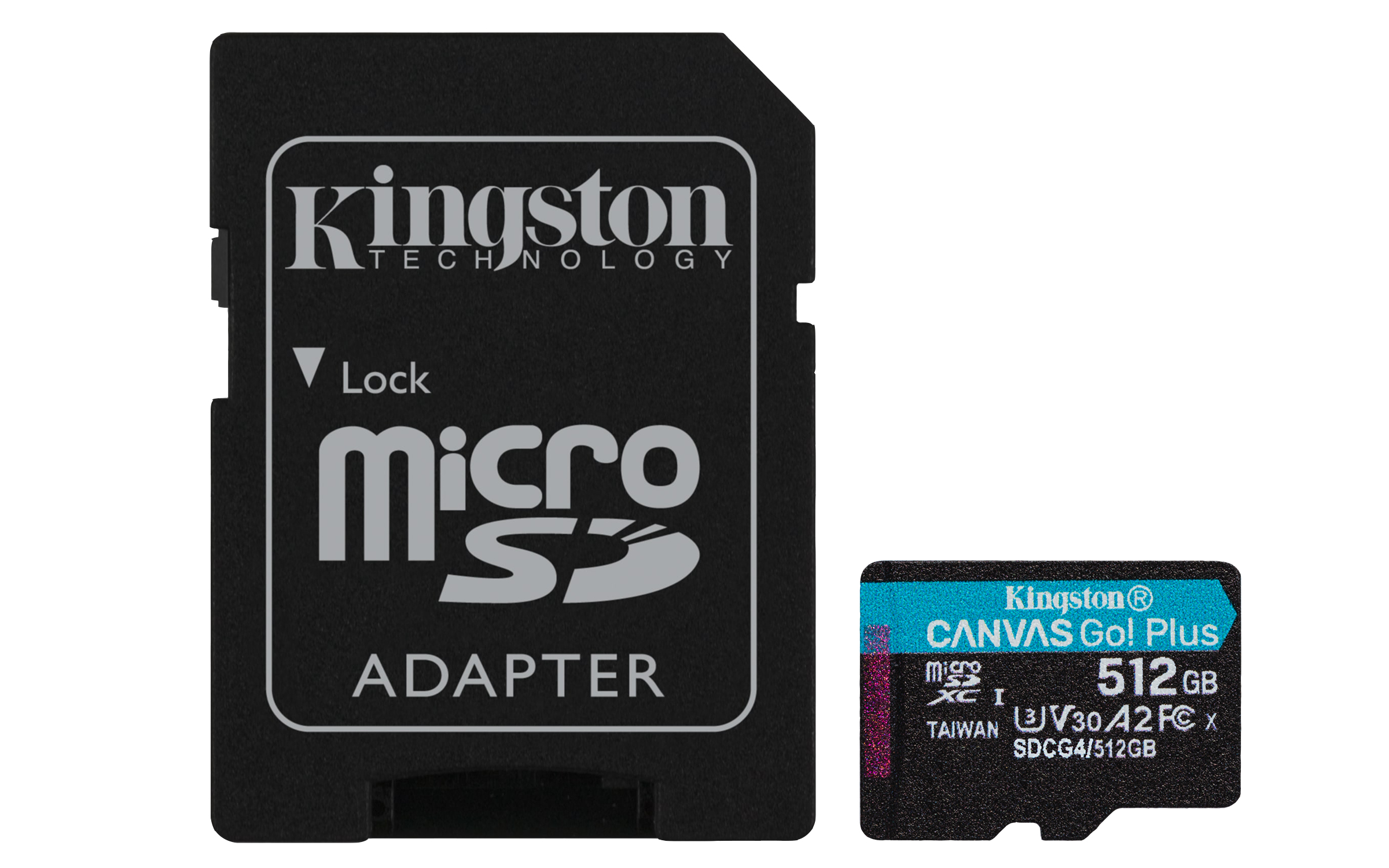 Kingston Canvas Go! Plus | sdcg4/512gb | Flash-Speicherkarte (microSDXC-an-SD-Adapter inbegriffen)