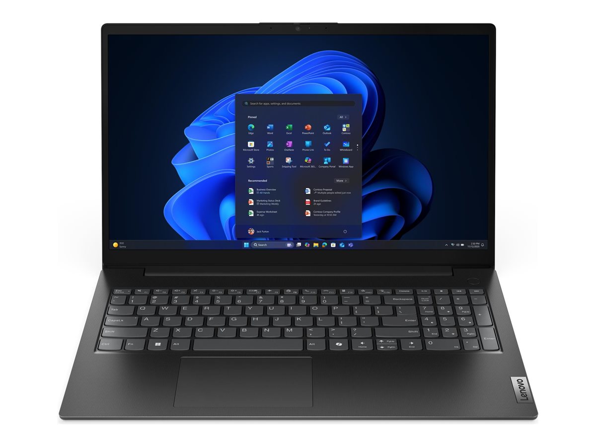 Lenovo V15 G6 ARP AMD Ryzen™ 5 150 Laptop 39,6 cm (15.6") Full HD 32 GB DDR5-SDRAM 512 GB SSD Wi-Fi 6 (802.11ax) Windows 11 Pro Schwarz Deutsch
