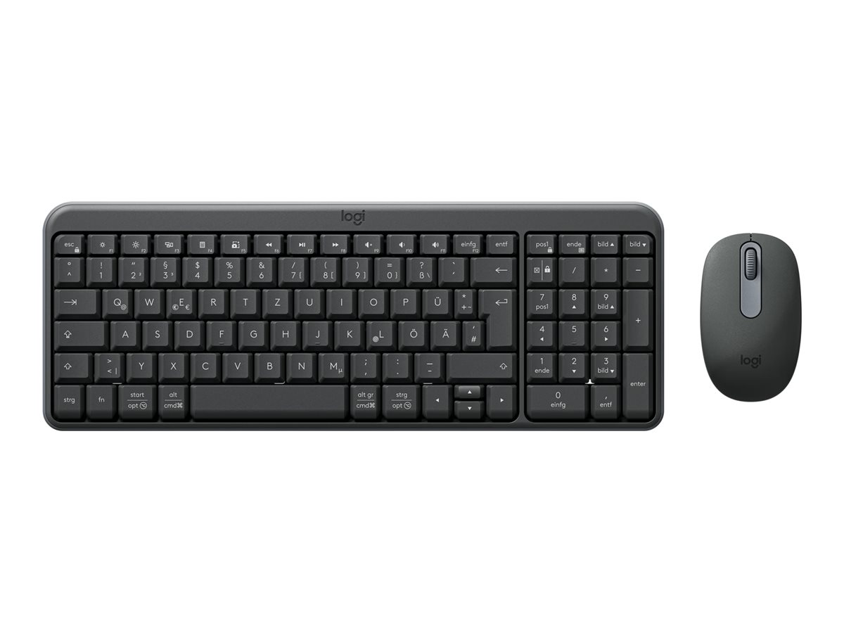 Logitech MK250 Compact Bluetooth® Wireless Combo Maus-Tastatur-Set Grafit