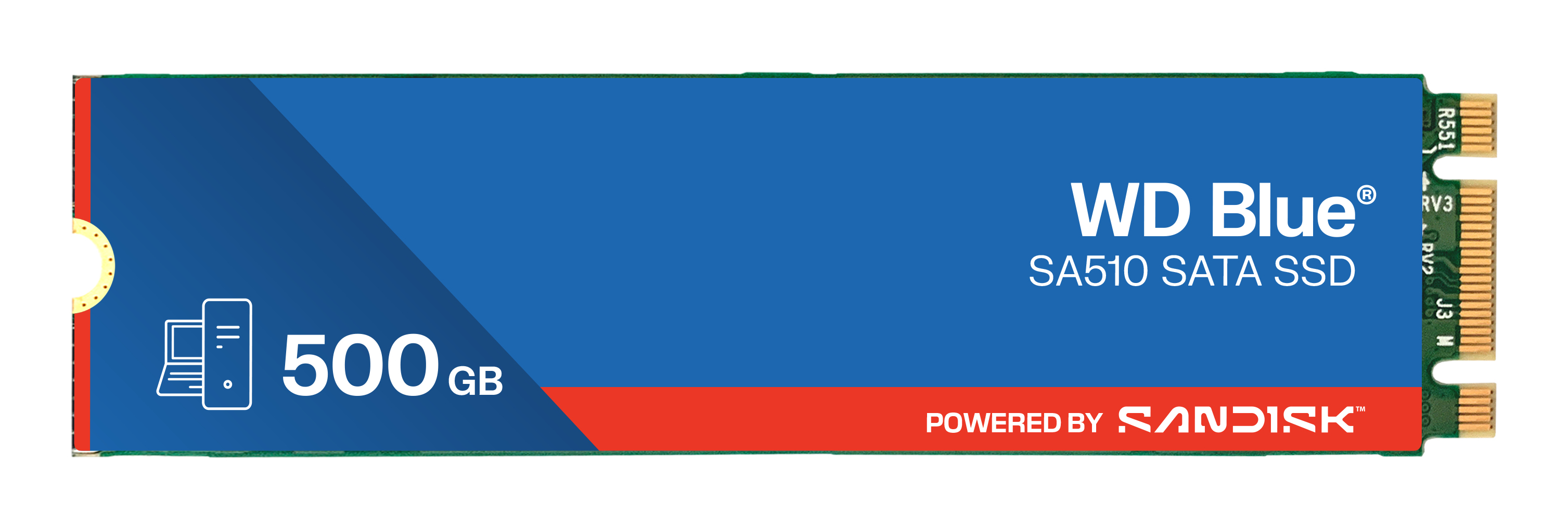 SSD WD Blue M.2 2280 500GB SATA3 SA510 intern