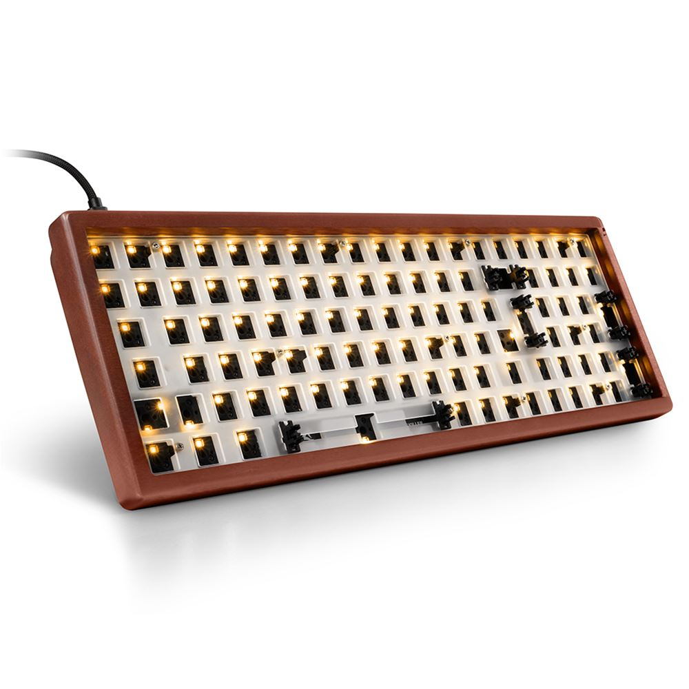 Sharkoon SKILLER SGK50 S2, 96%, Kabelgebunden, USB, RGB-LED, Holz Image