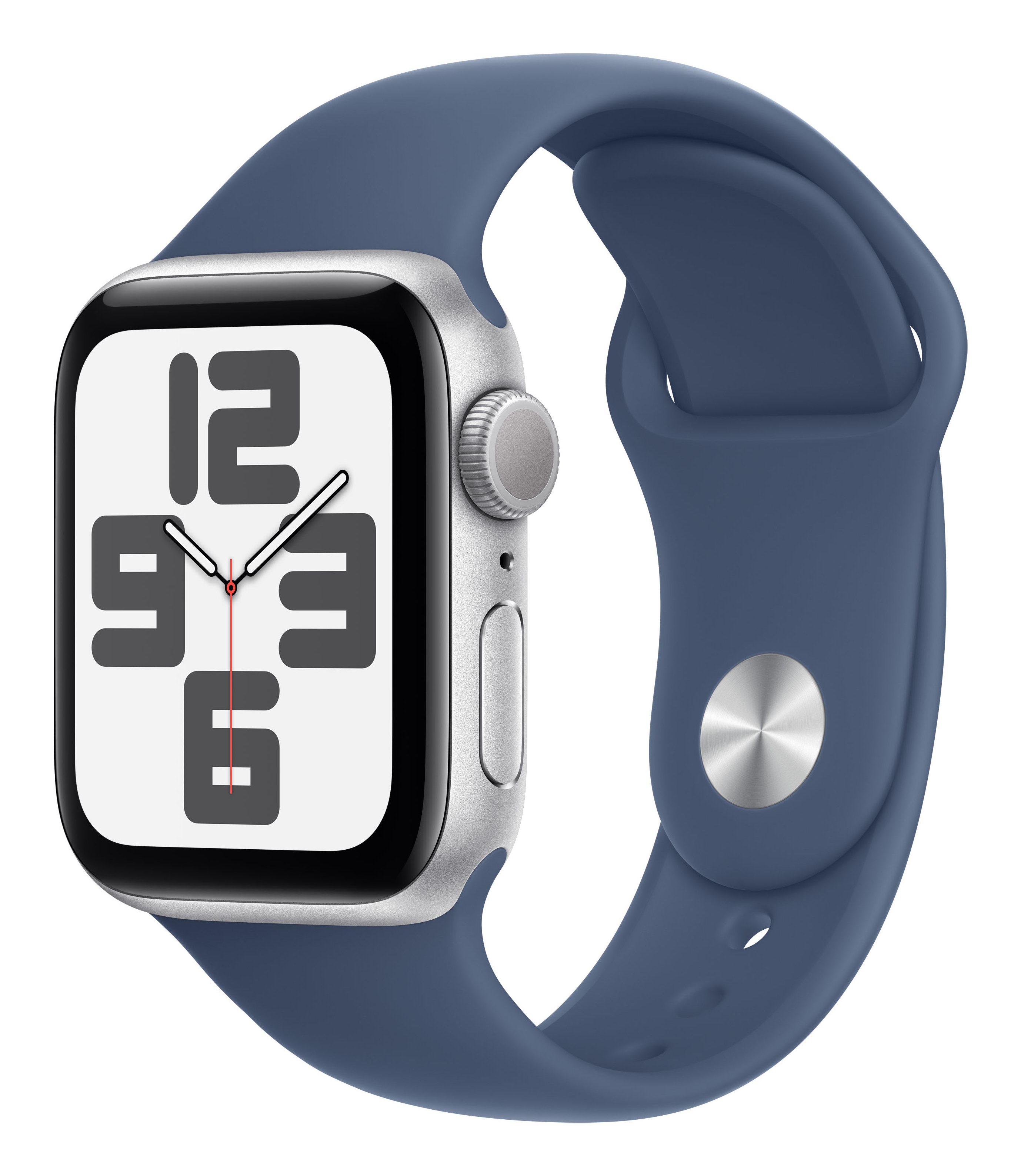 Apple Watch SE (2022) (GPS) 40mm silber mit Sportarmband S/M Denim | mxec3qf/a |