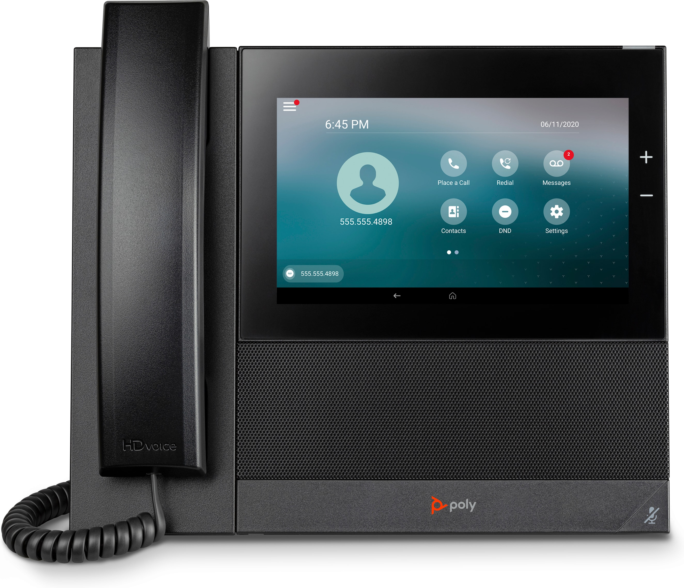 HP POLY CCX 600 Business-Medientelefon mit Open SIP und PoE-fähig | 82z85aa | IP-Telefon - Schwarz