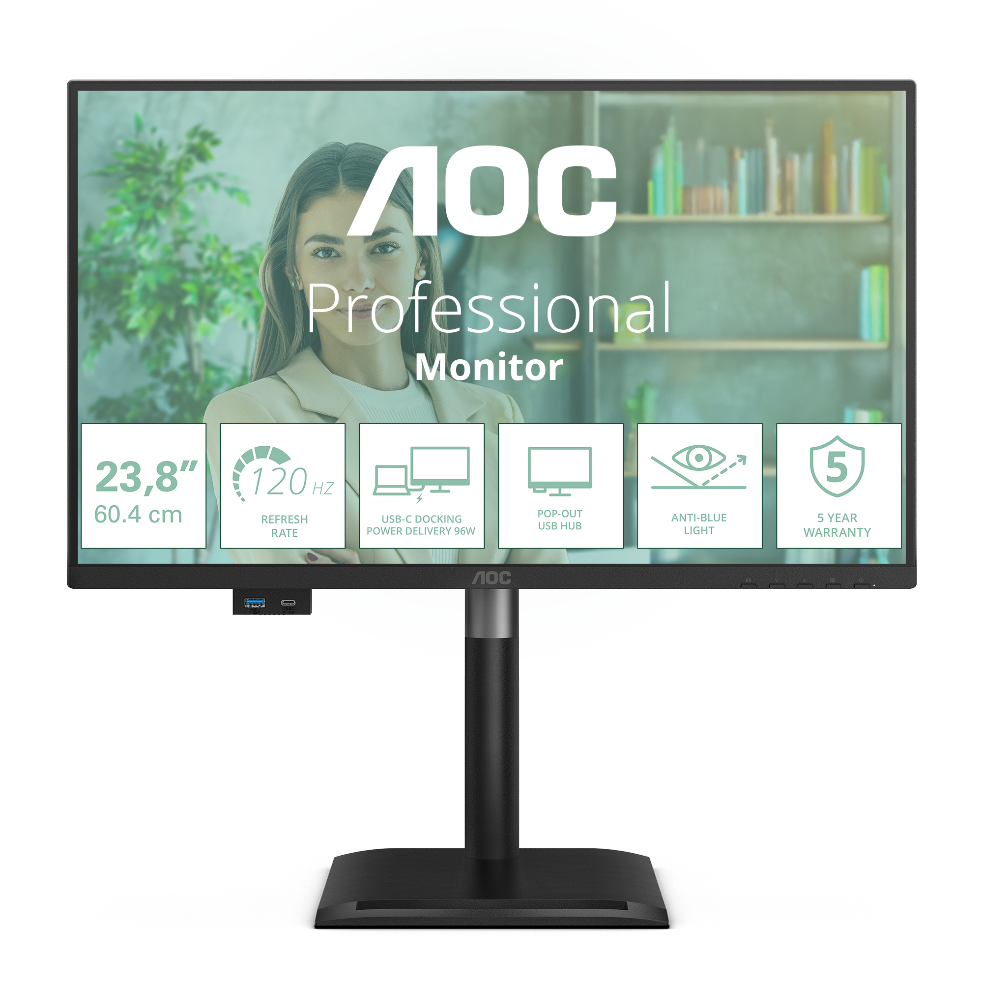 AOC Pro-line 24P4CV | 24p4cv | P4 Series - LED-Monitor