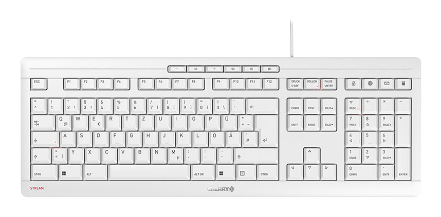 Cherry STREAM KEYBOARD | jk-8500de-0 | Tastatur - USB