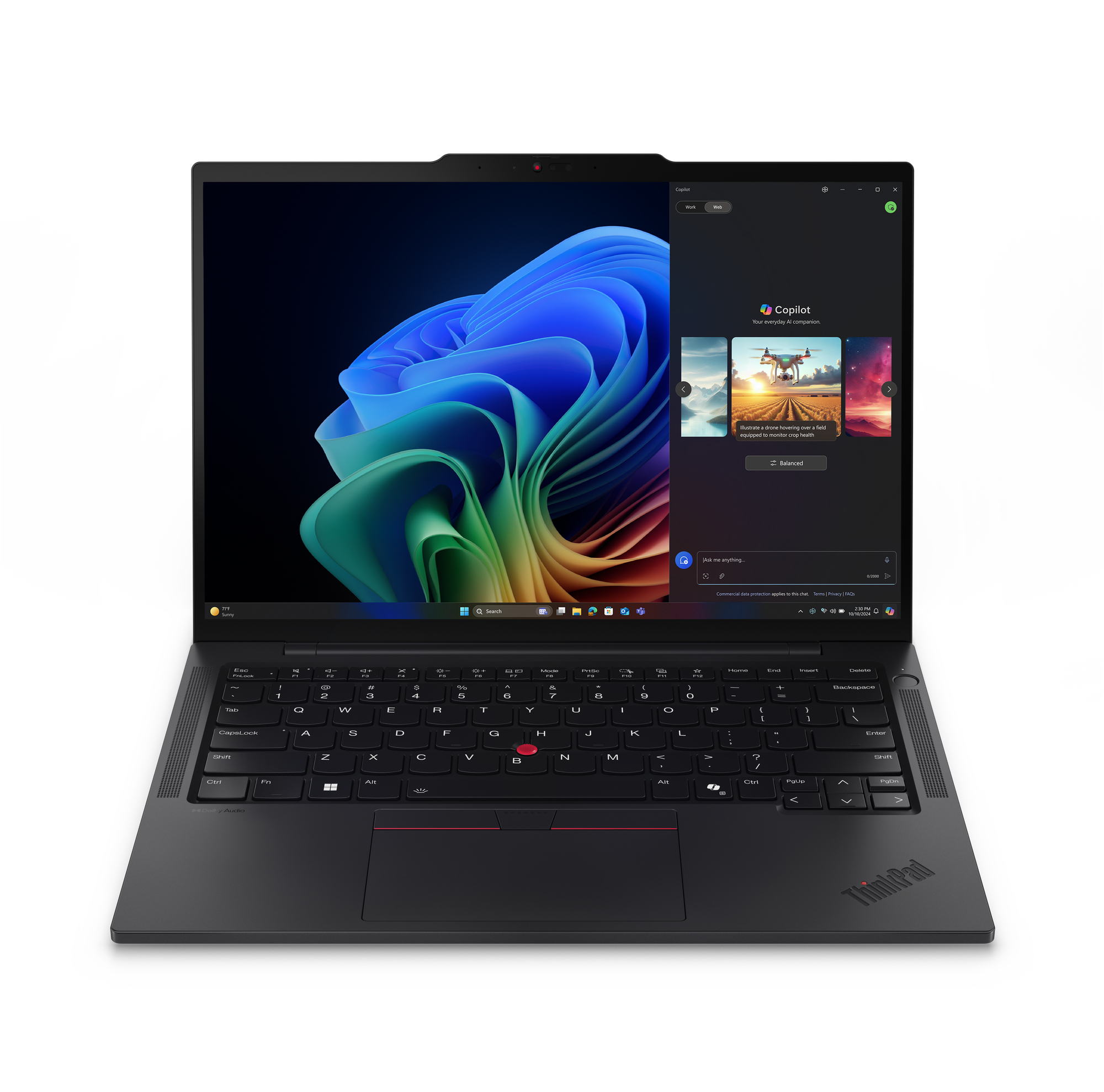 Lenovo ThinkPad T14s Gen 6 (AMD) Copilot+ PC AMD Ryzen AI 7 350 Laptop 35,6 cm (14") WUXGA 32 GB LPDDR5x-SDRAM 1 TB SSD Wi-Fi 7 (802.11be) Windows 11 Pro Schwarz Deutsch