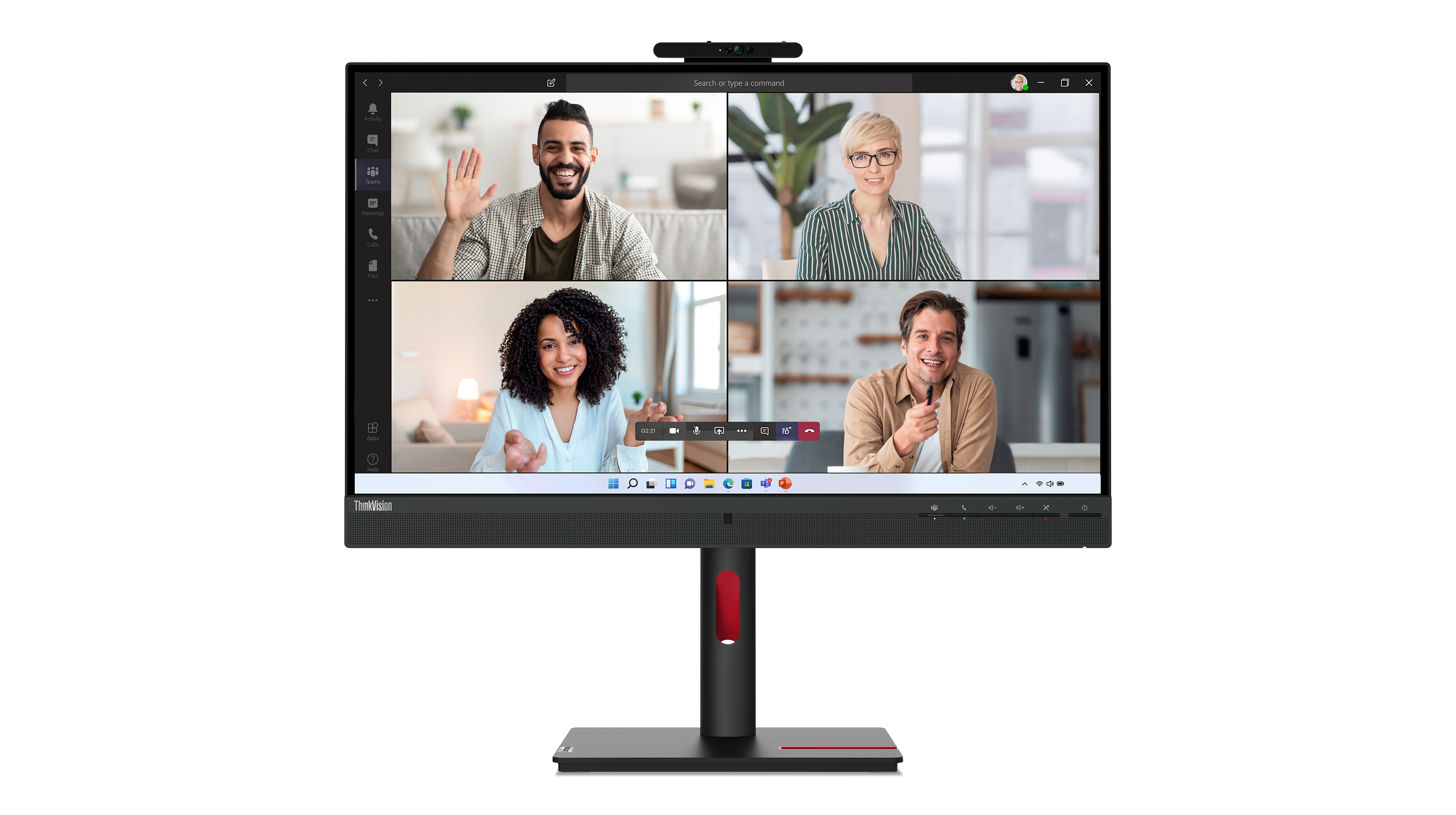 Lenovo ThinkVision T27hv-30 Monitor 68,6 cm (27") WQHD, IPS, 4ms, HDMI, Displayport Image