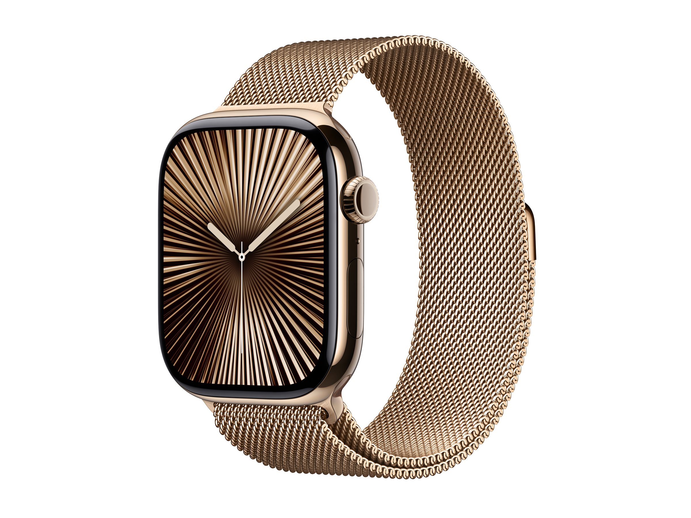 Apple Watch Series 10 (GPS + Cellular) 46mm Titan gold mit Milanaise-Armband M/L gold | mx003qf/a |