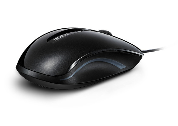 RAPOO N3600 Wired Optical Mouse schwarz