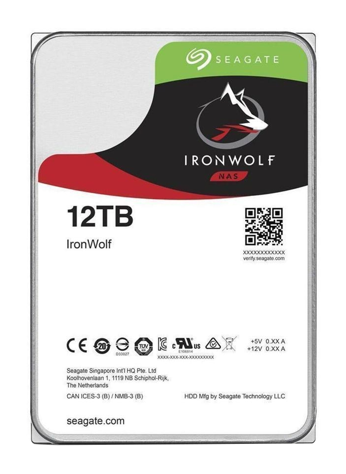 Seagate IronWolf NAS HDD +Rescue 12TB | st12000vn0008 | 24/7 - 512e / 3.5" / SATA 6Gb/s