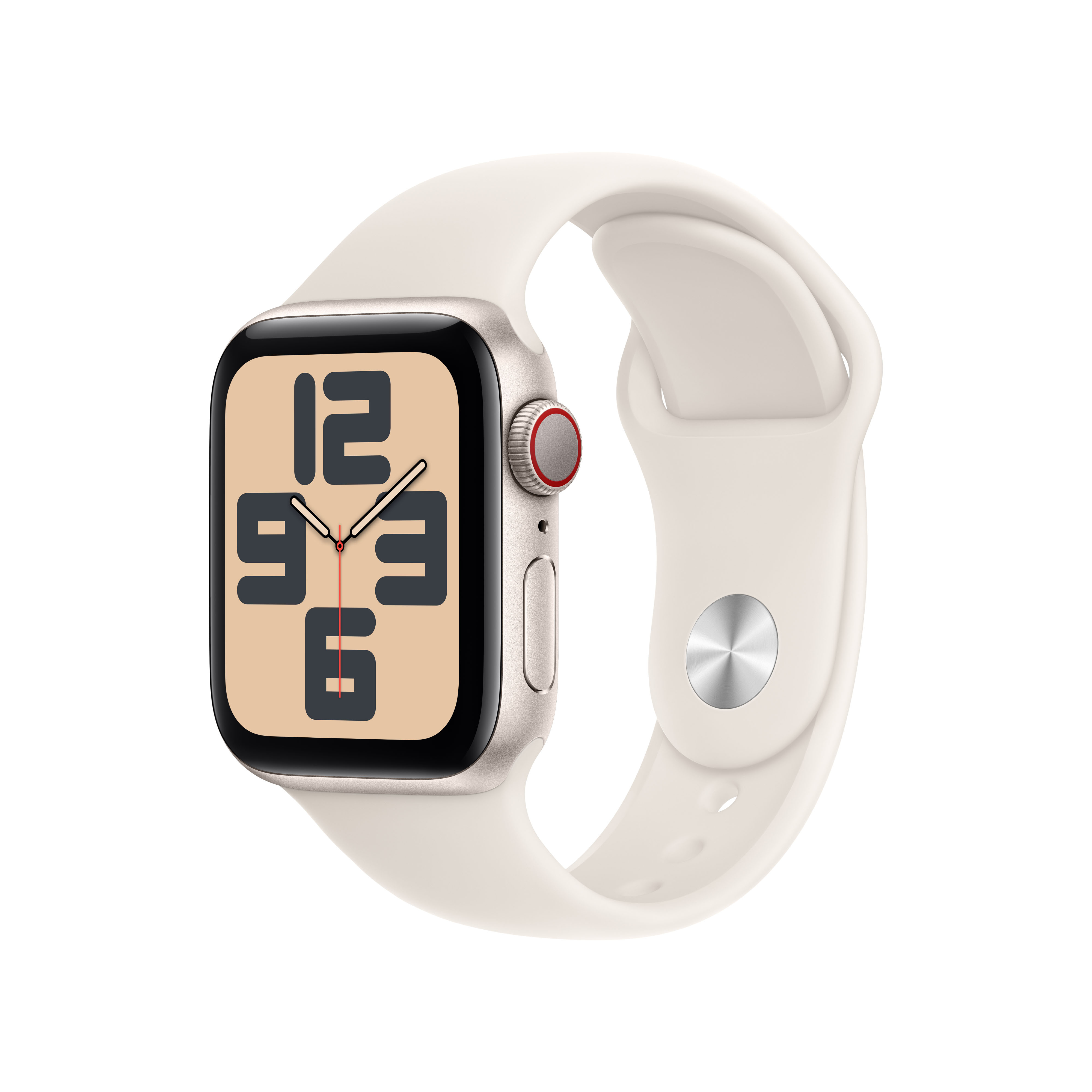 Apple Watch SE (2022) (GPS + Cellular) 40mm Polarstern mit Sportarmband S/M Polarstern | mxgj3qf/a |