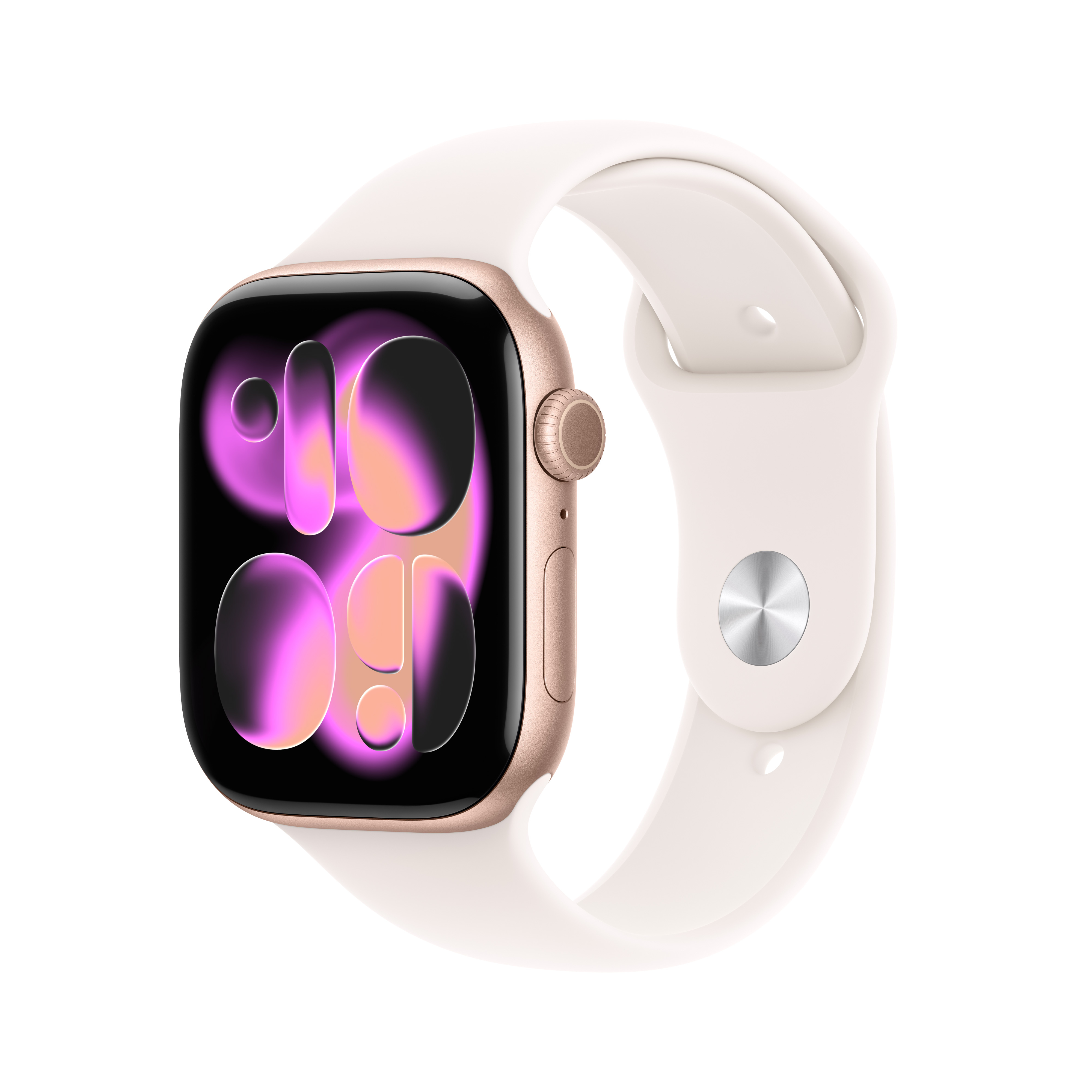 Apple Watch Series 11 (GPS + Cellular) 46mm Aluminium rosegold mit Sportarmband S/M blassrosa | mfcg4zr/a |