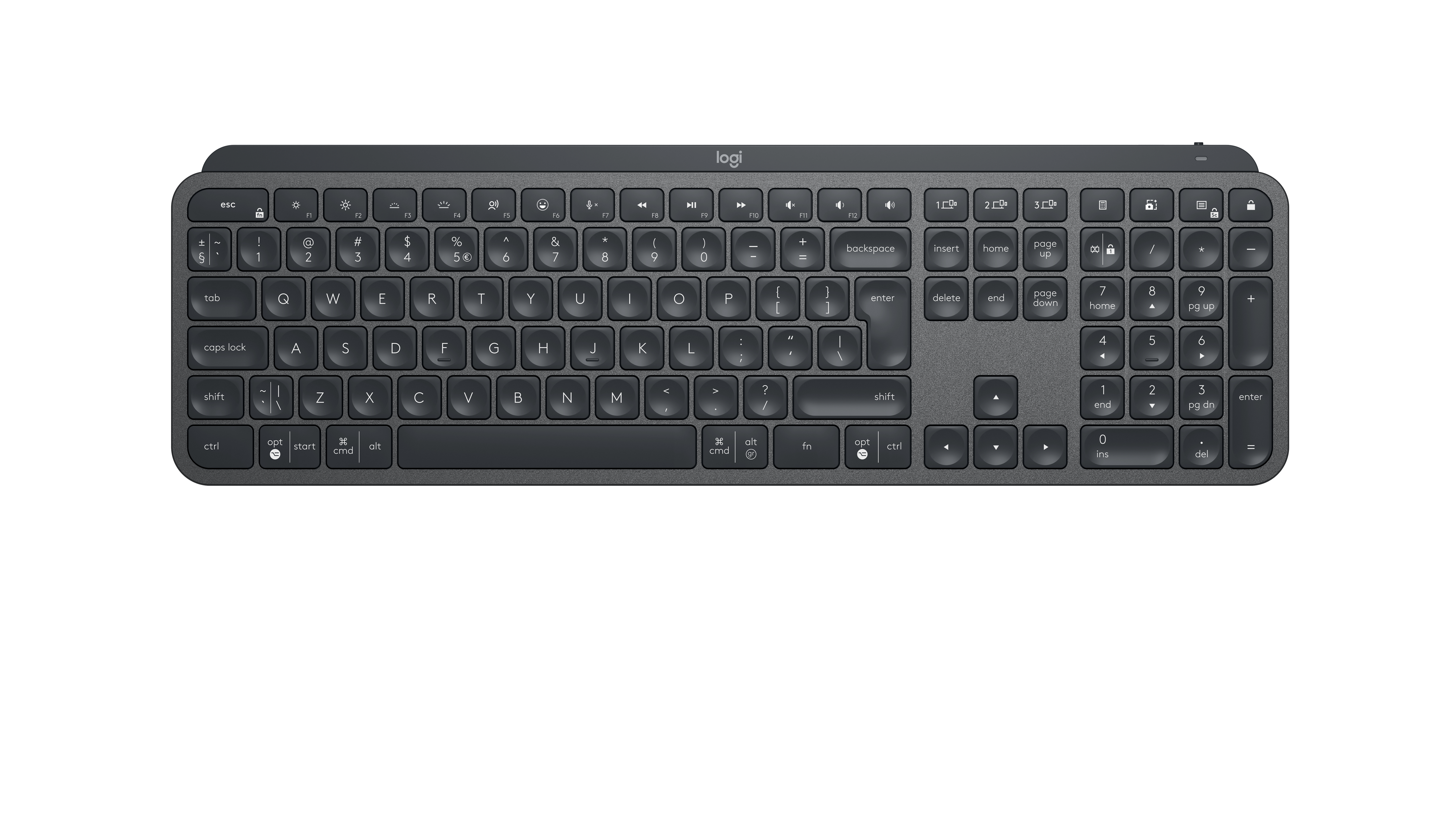 Logitech MX Keys for Business kabellose Tastatur - QWERTY UK - Graphite