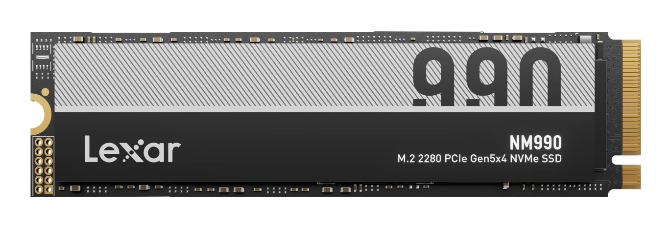 Lexar NM990 - SSD - 1 TB - intern - M.2 2280 - PCI Express 5.0 x4 (NVMe) Image