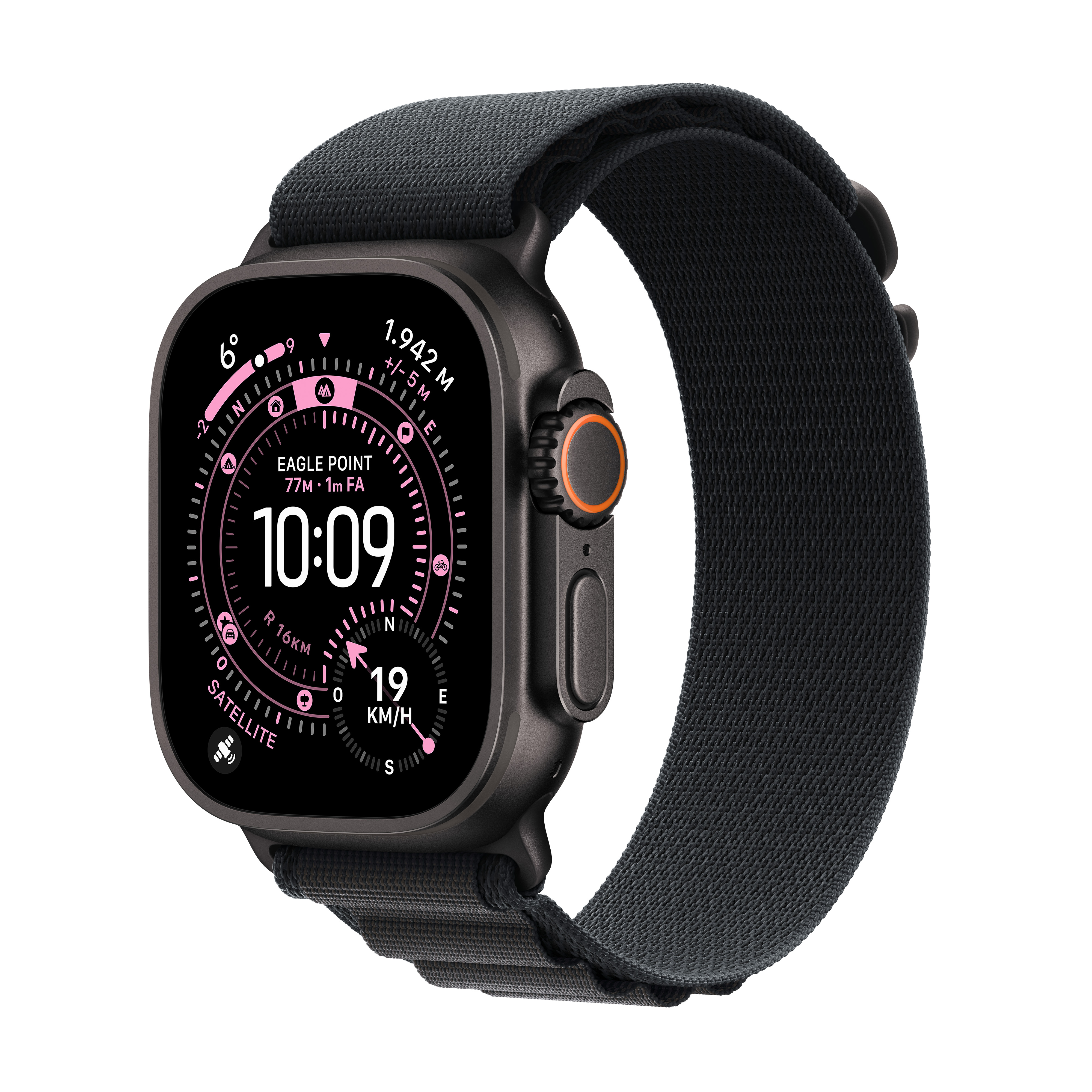 Apple Watch Ultra 3 schwarz mit Alpine Loop Large schwarz | mf0x4qf/a |